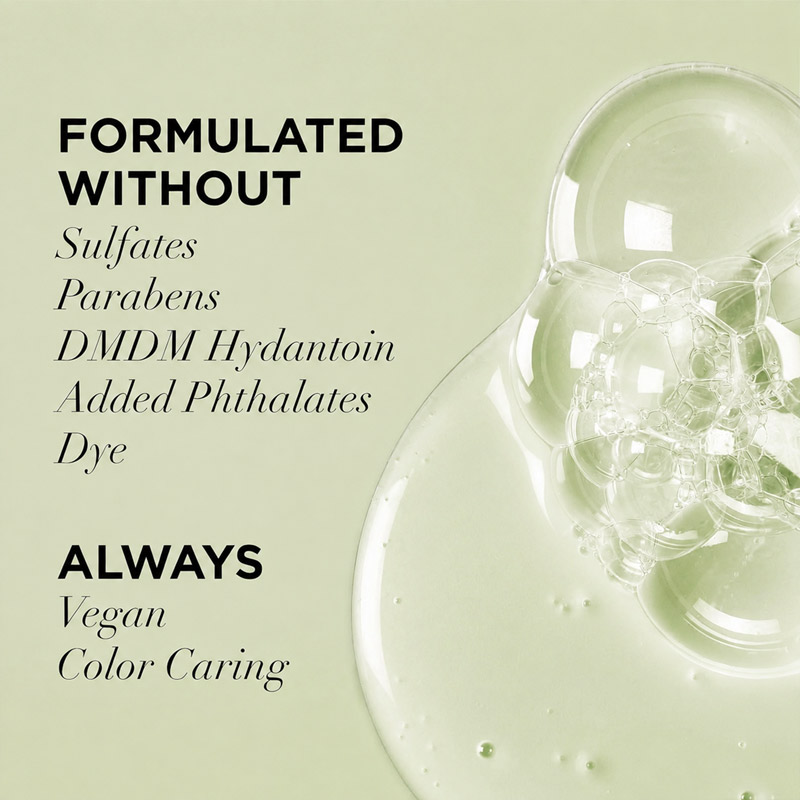 Clean beauty hair-care formula texture